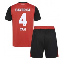 Bayer Leverkusen Jonathan Tah #4 Koszulka Podstawowa dzieci 2024-25 Krótki Rękaw (+ krótkie spodenki)